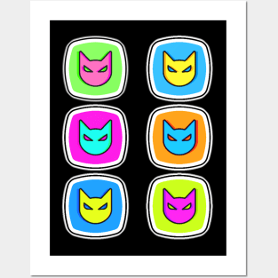 Collection of Cute and Colorful Kitty Cats Posters and Art